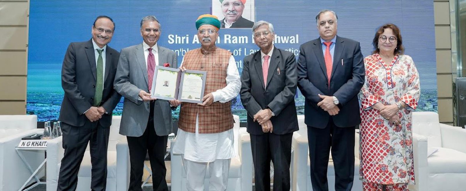 Hon'ble Minister of Law and Justice Shri Arjun Ram Meghwal and Attorney General of India Shri R. Venkataramani participated in the ICA Symposium on 