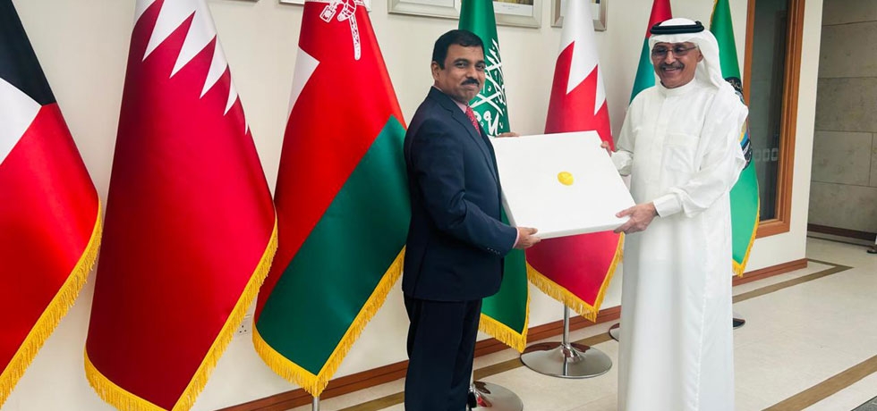 Shri Muktesh Pardeshi, Deputy Minister/ Secretary (CPV&OIA) had a meeting with Assitant Secretary General of GCC H.E. Dr. Abdulaziz Aluwaisheg on 06 May 2025 in Riyadh.