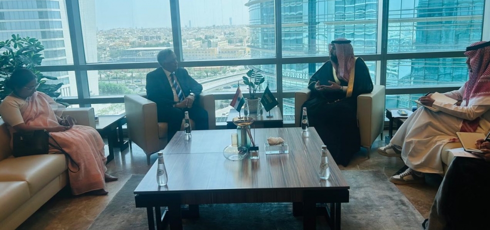 Ambassador Dr Suhel Ajaz Khan met with Deputy Minister at the Saudi Ministry of Economic and Planning H.E. Albara B. Alaskandarani on 20 May 2024.
